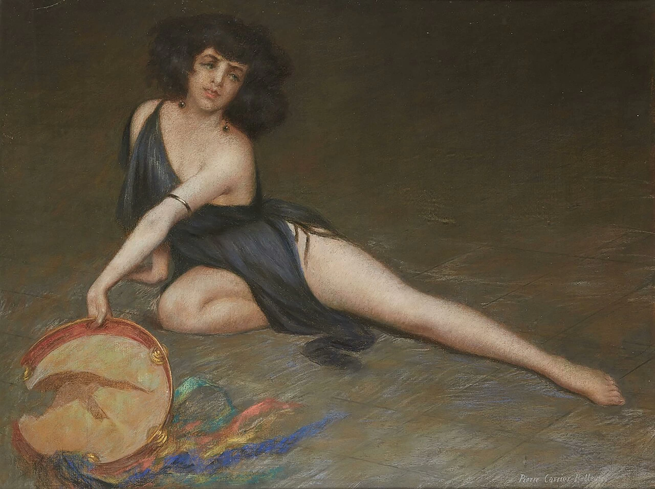 Giovane donna con tamburello, 1924